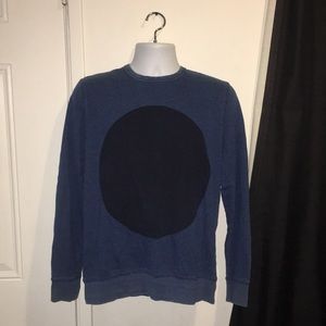 Blue crew neck